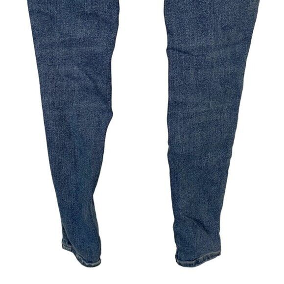 We The Free People Womens Skinny Mid Rise Distressed Destroyed Blue Jeans sz 26 - Picture 14 of 16